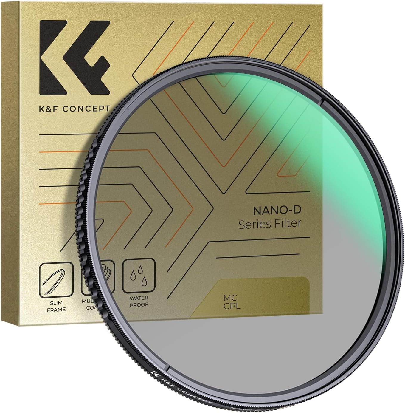 K&F CONCEPT Nano-D CPL 49mm Polarizador