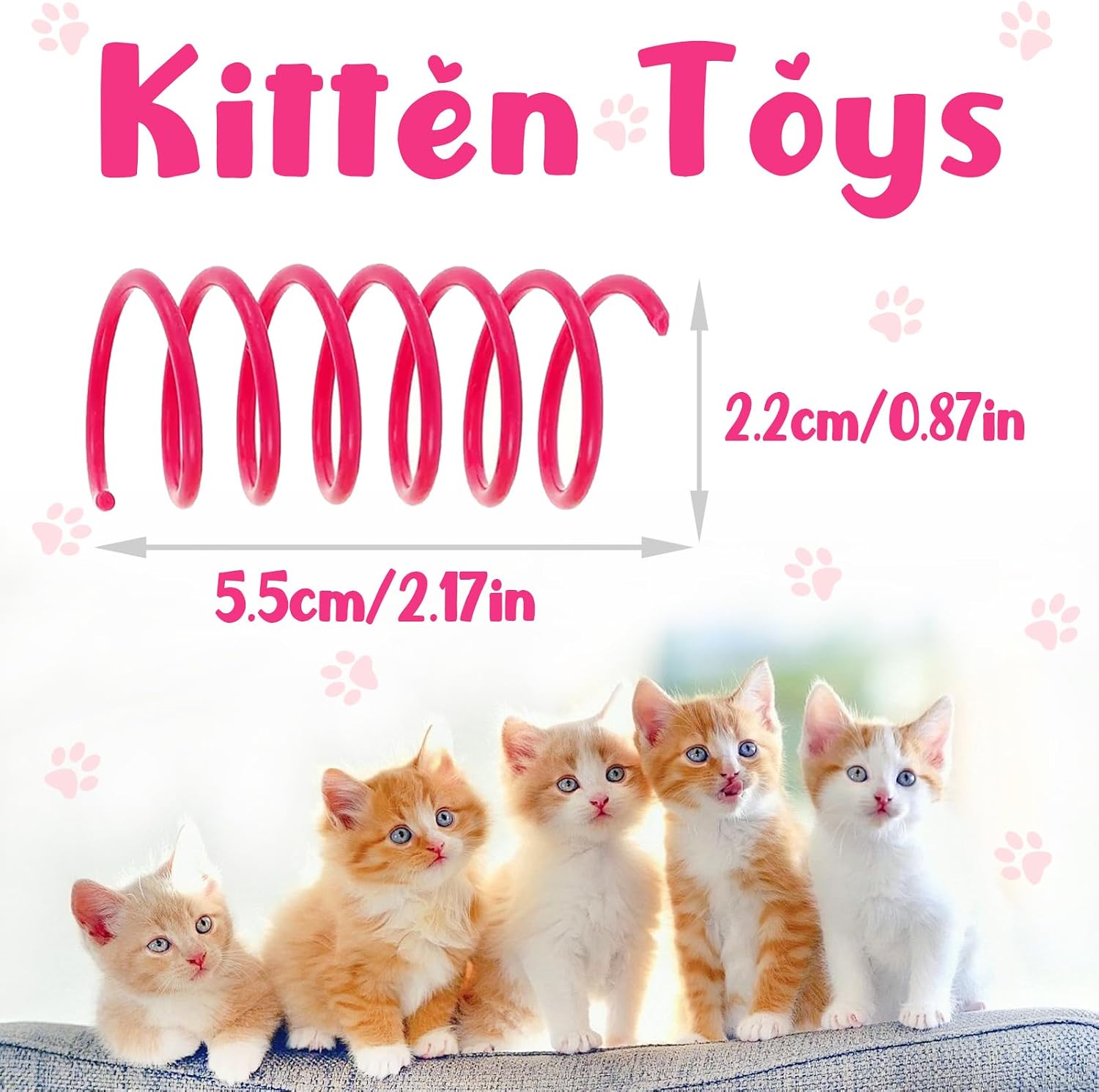 Detalle de Cat spring toys, 60-pack