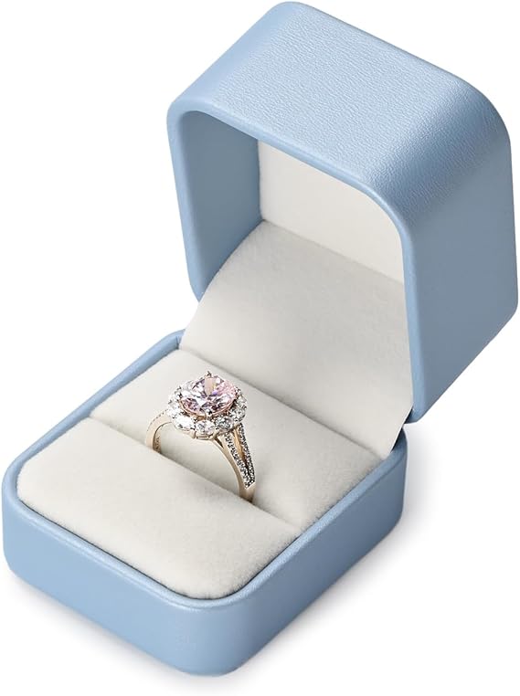 Detalle de Papten Caja para Anillos de Joyería ❤️ para Boda y Propuesta