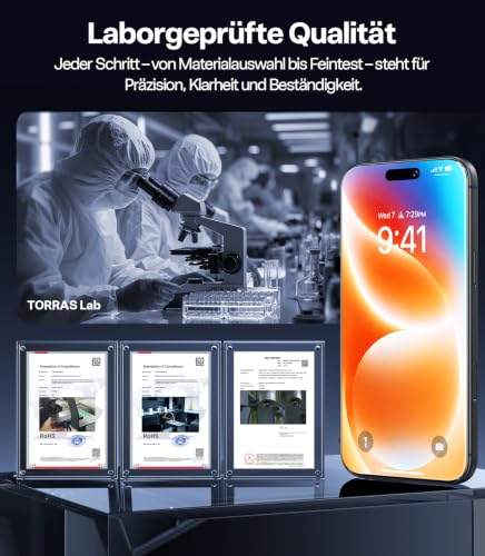 Thumbnail 7 de TORRAS Schutzglas für iPhone 18 Pro Max – Panzerglas 9H+ (2 Stück)