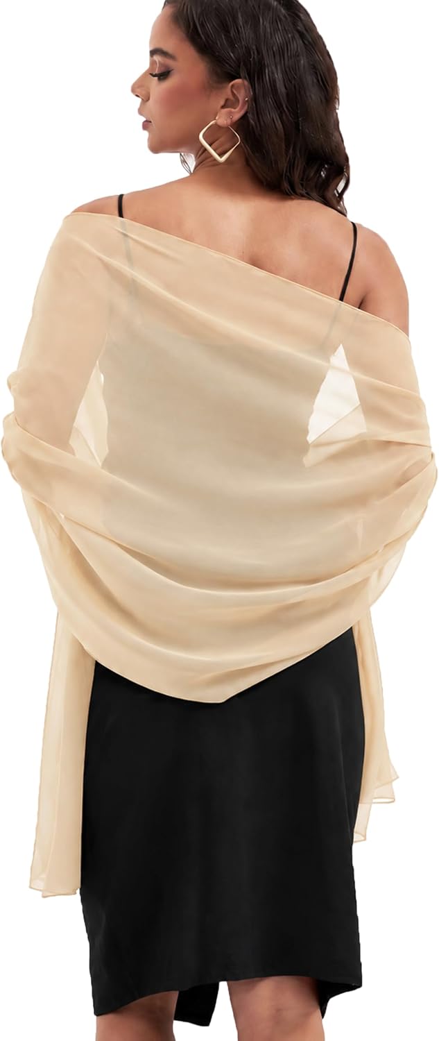 Detalle de Chiffon Shawl, 79-Inch Length
