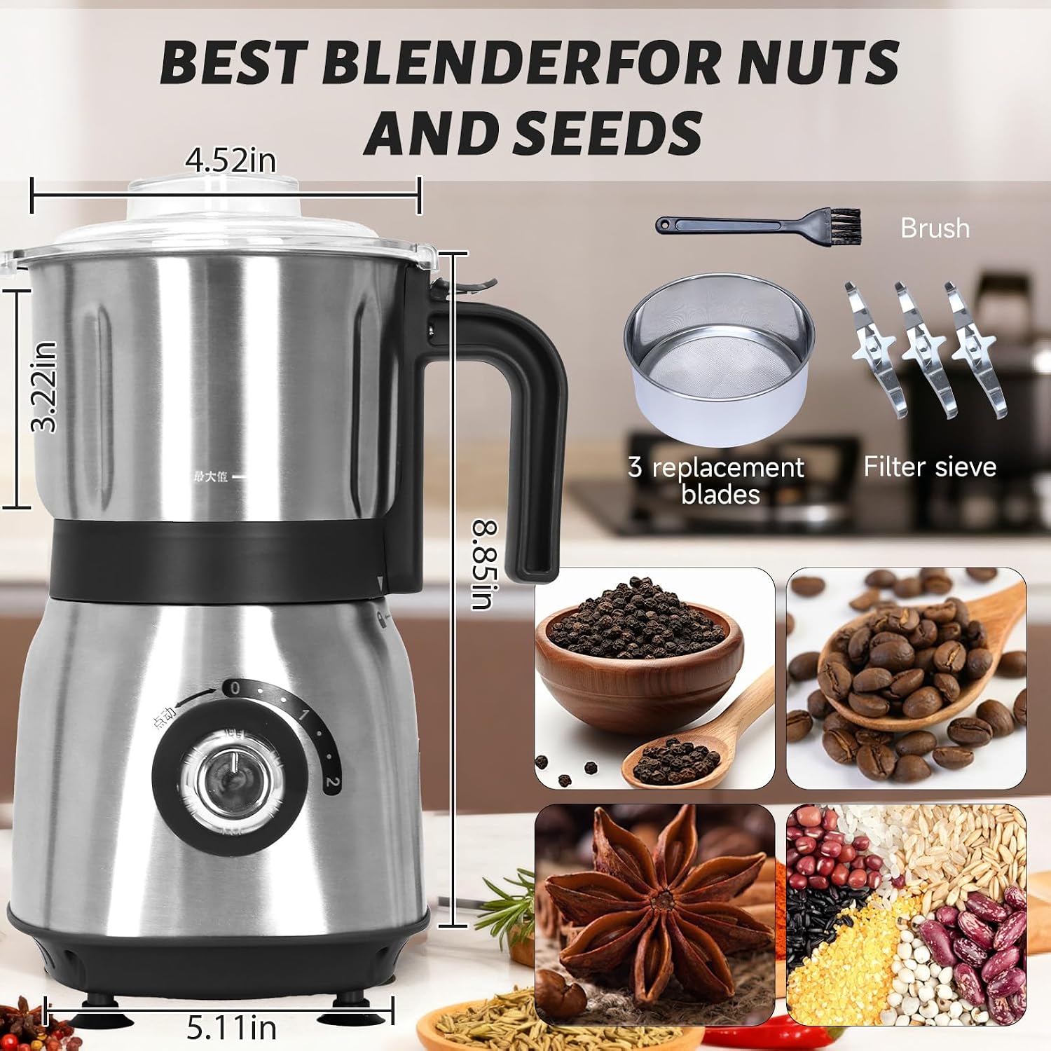 Detalle de Electric grinder 500W