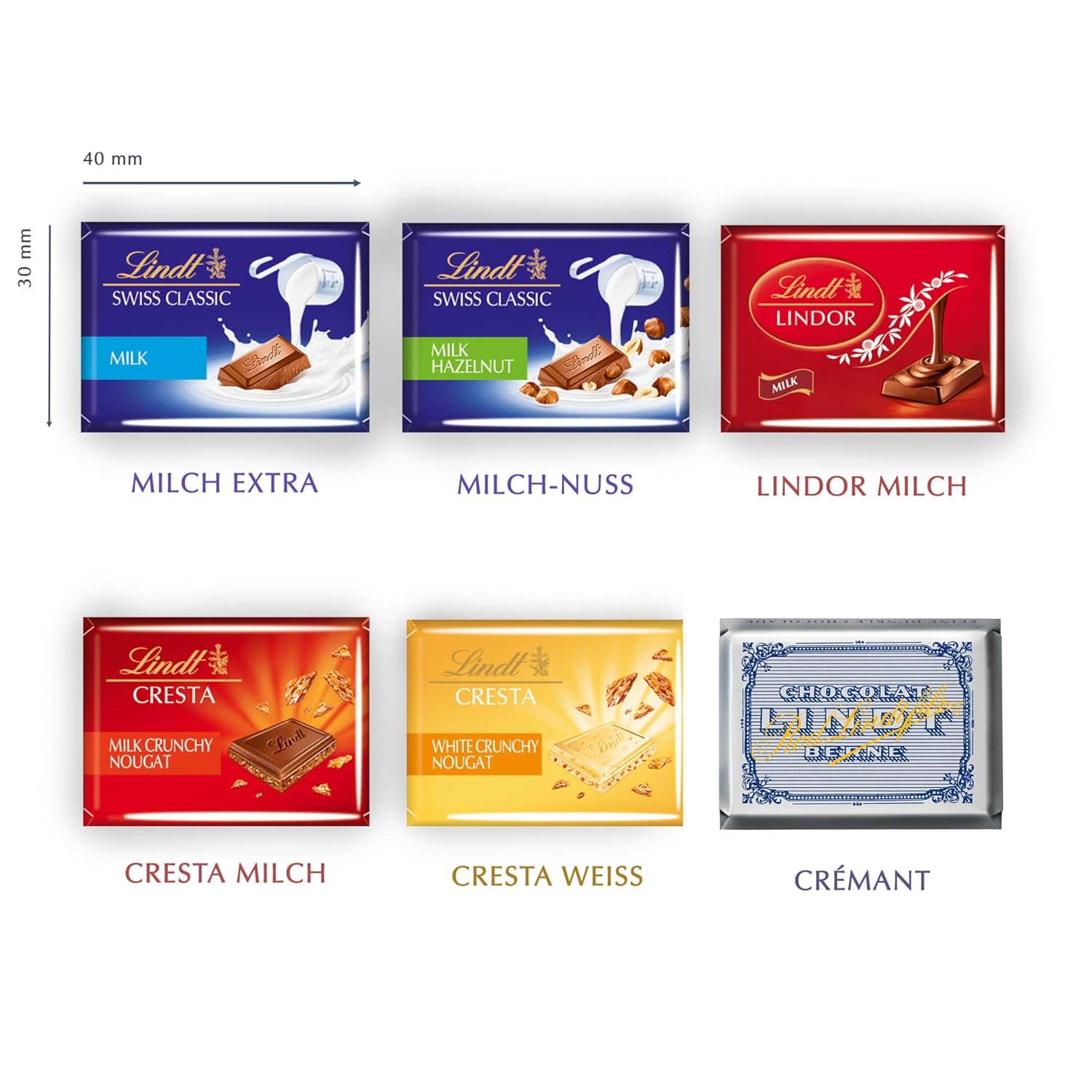 Thumbnail 1 de Lindt Swiss Napolitains 1 kg Vollmilchschokolade 🍫