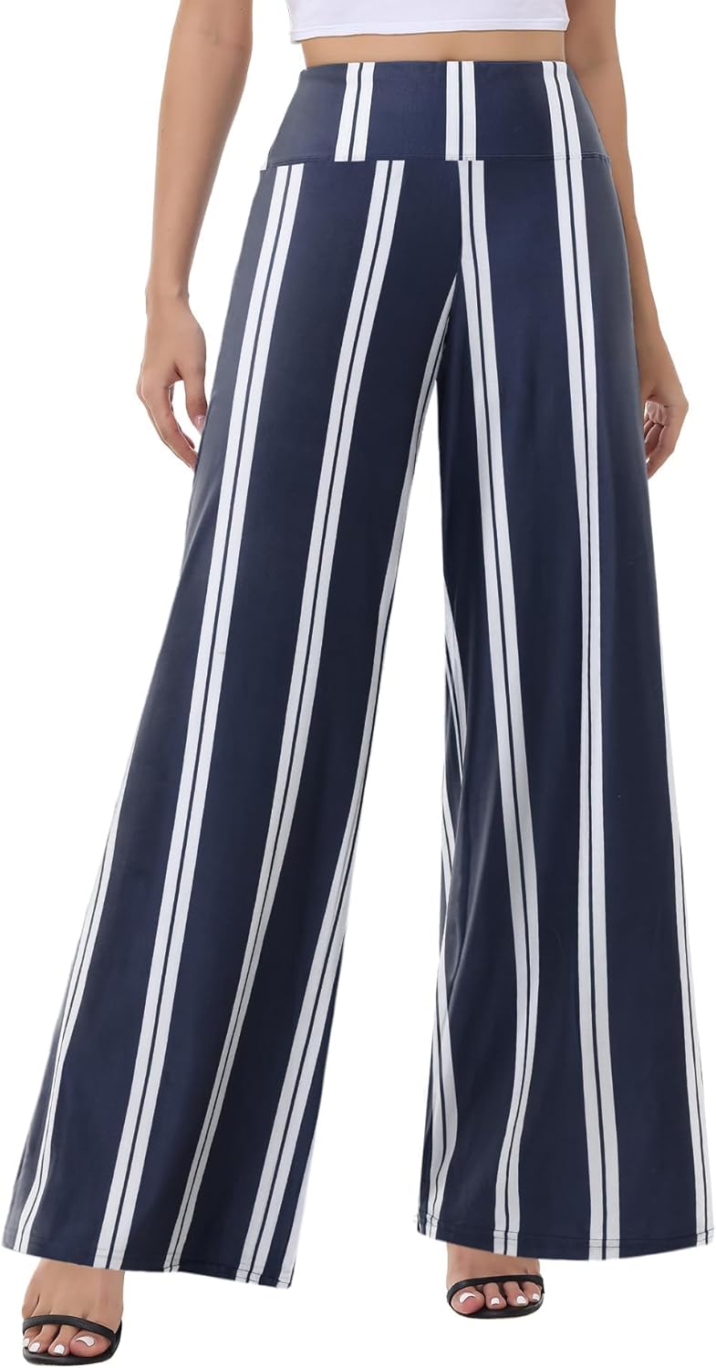 Thumbnail 6 de ZOOSIXX Wide Leg Palazzo Pants for Women (High-Waist Stretch Lounge Pants)