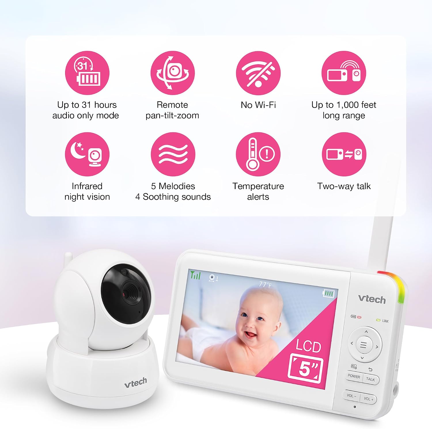 Detalle 2 de VTech Baby Monitor 5-inch Screen