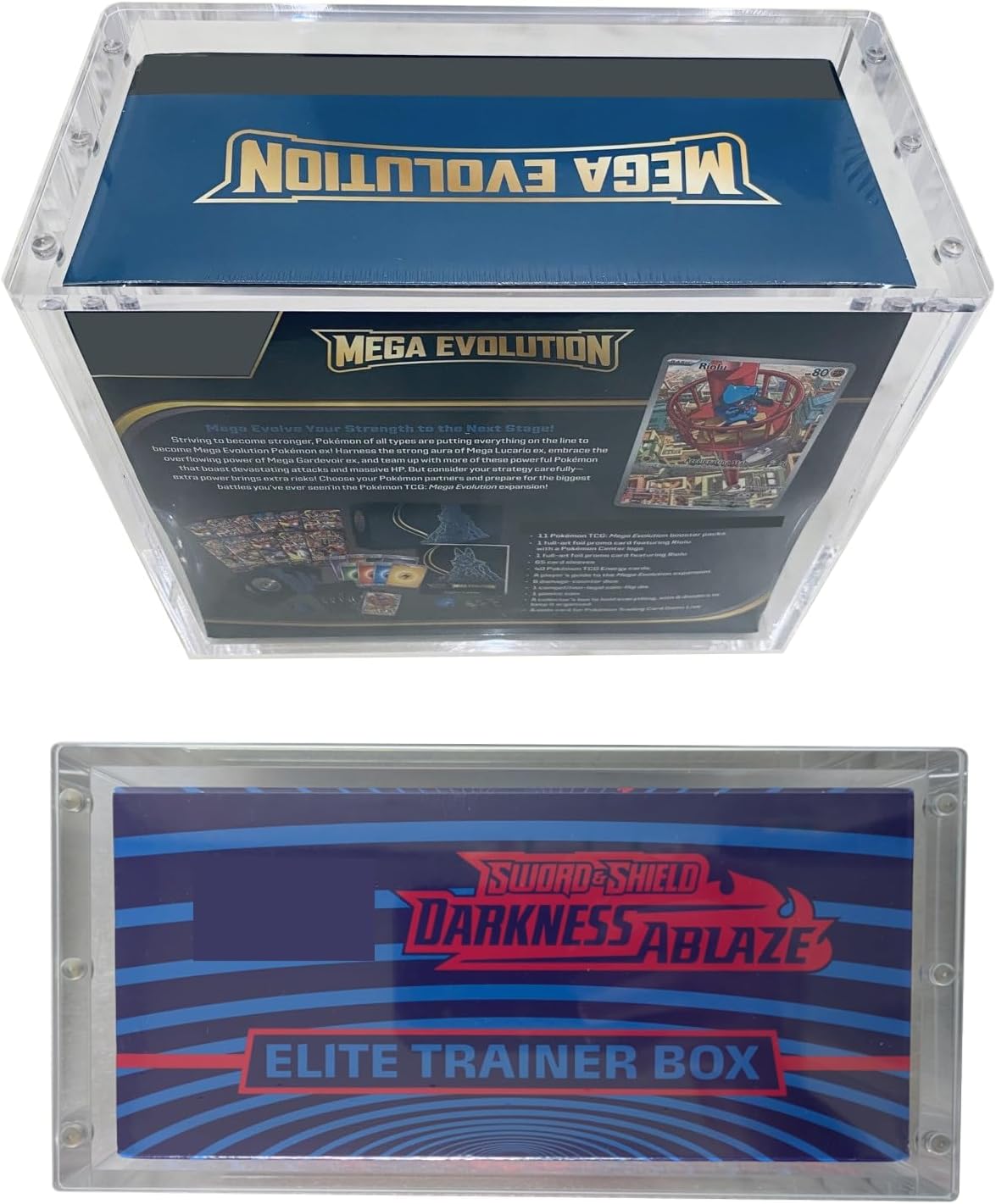 Detalle de Vaulted Vortex 8mm Thick Acrylic Display Case for Pokemon ETB Elite Trainer Boxes