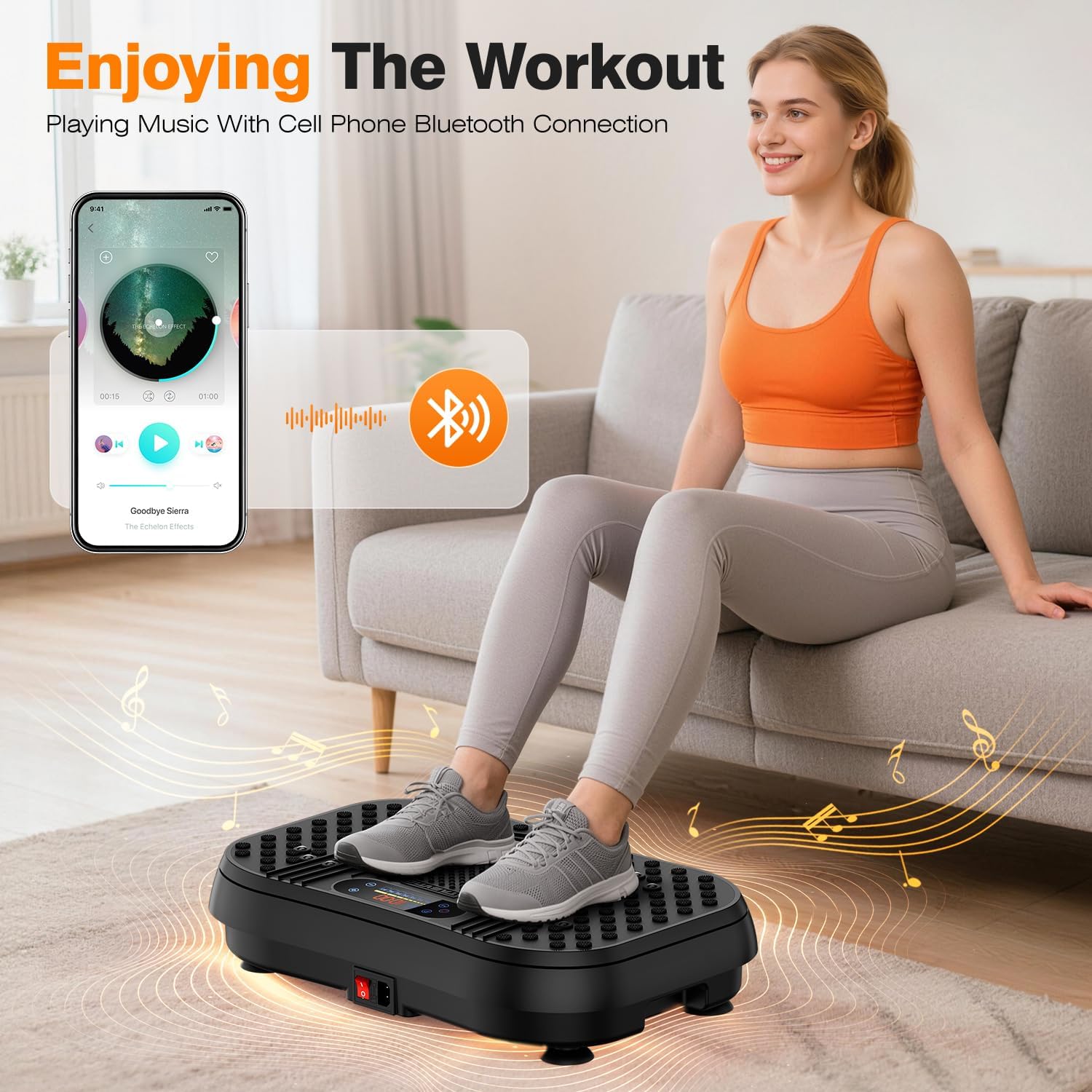 Thumbnail 4 de Taevno 3D Dual Motor Vibration Plate with 199 Speeds and App Control