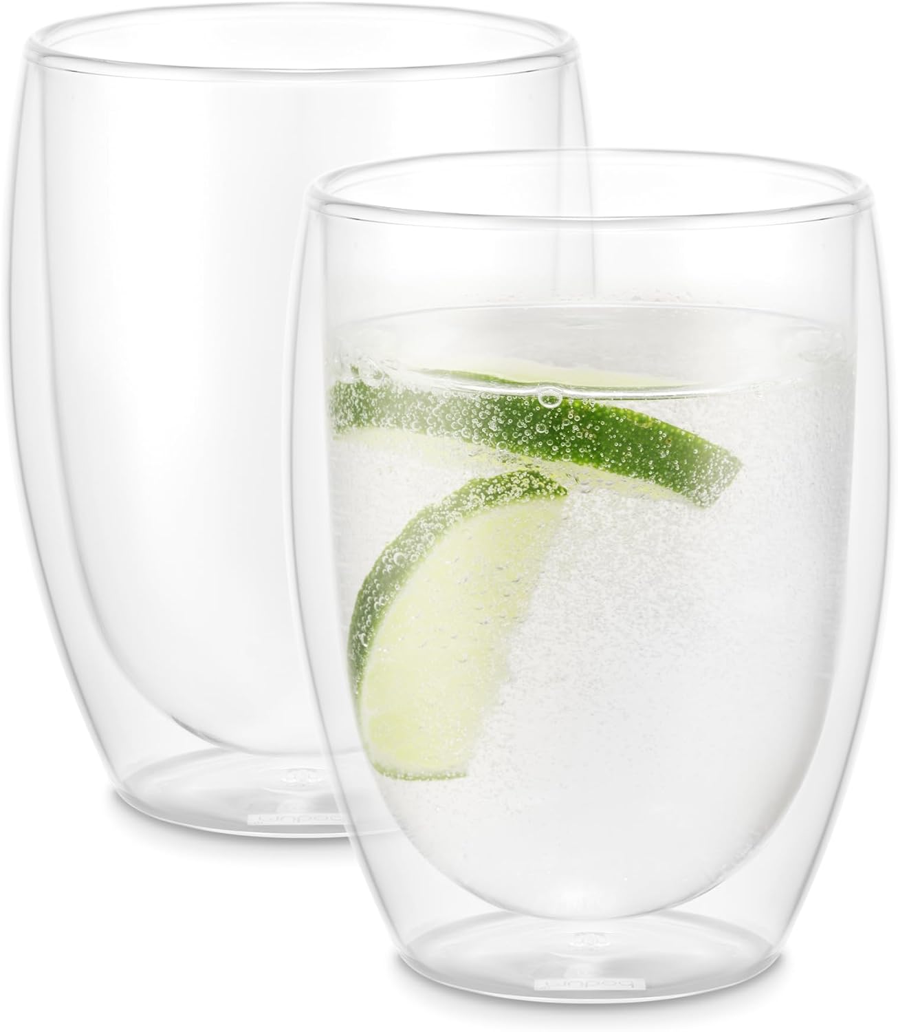 Detalle de BODUM PAVINA 4559-10 ダブルウォールグラス 350ml 2個セット 耐熱ガラス製