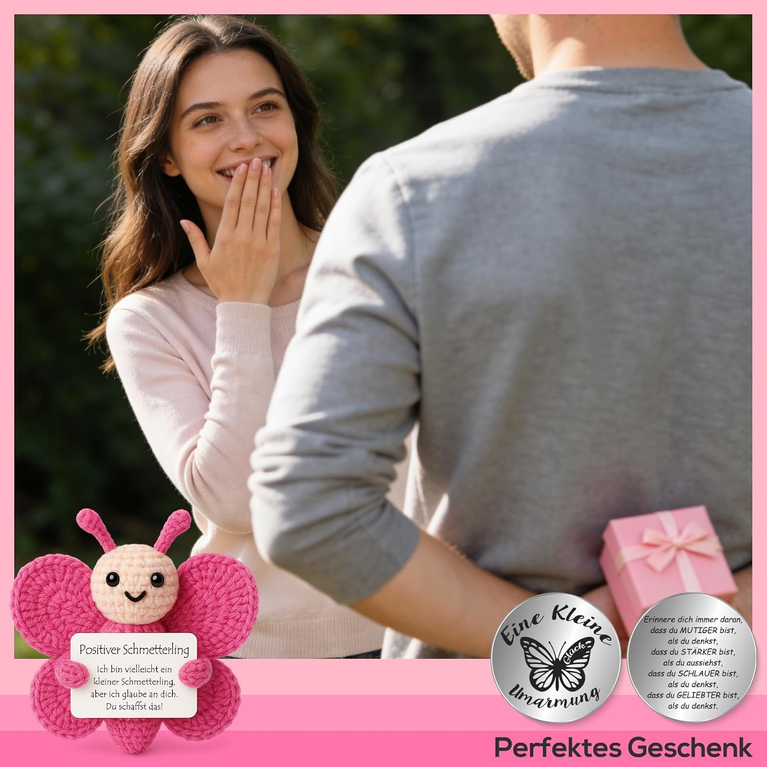 Thumbnail 6 de Tixlux Pocket Hug Schmetterling 5 x 7 cm
