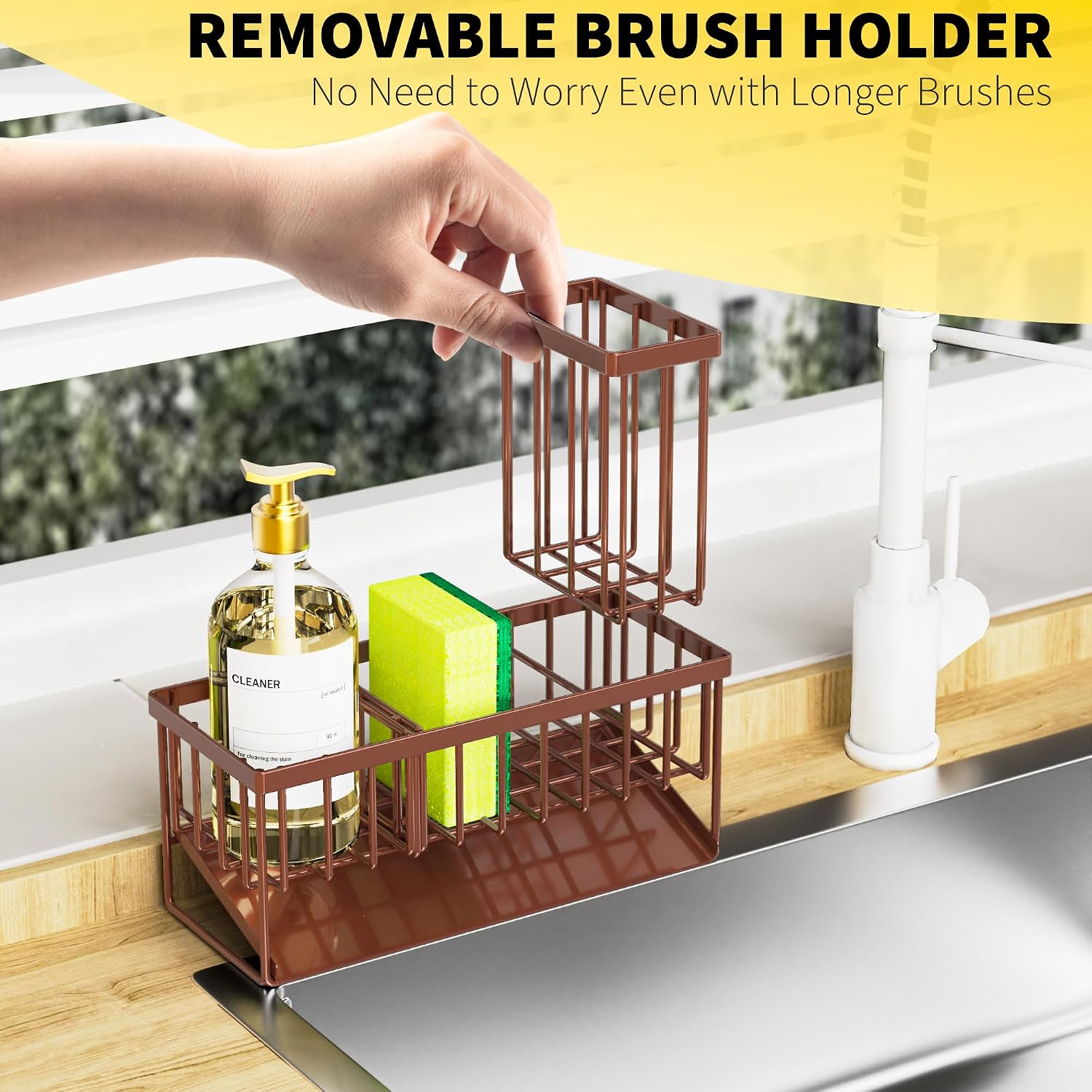 Thumbnail 3 de Cisily Kitchen Sink Caddy 23.5 cm storage