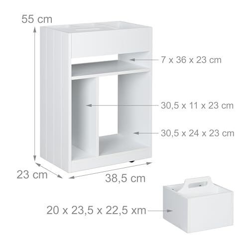 Detalle 1 de Relaxdays Carrito auxiliar estrecho 55x38,5x23 cm para especias y cosméticos