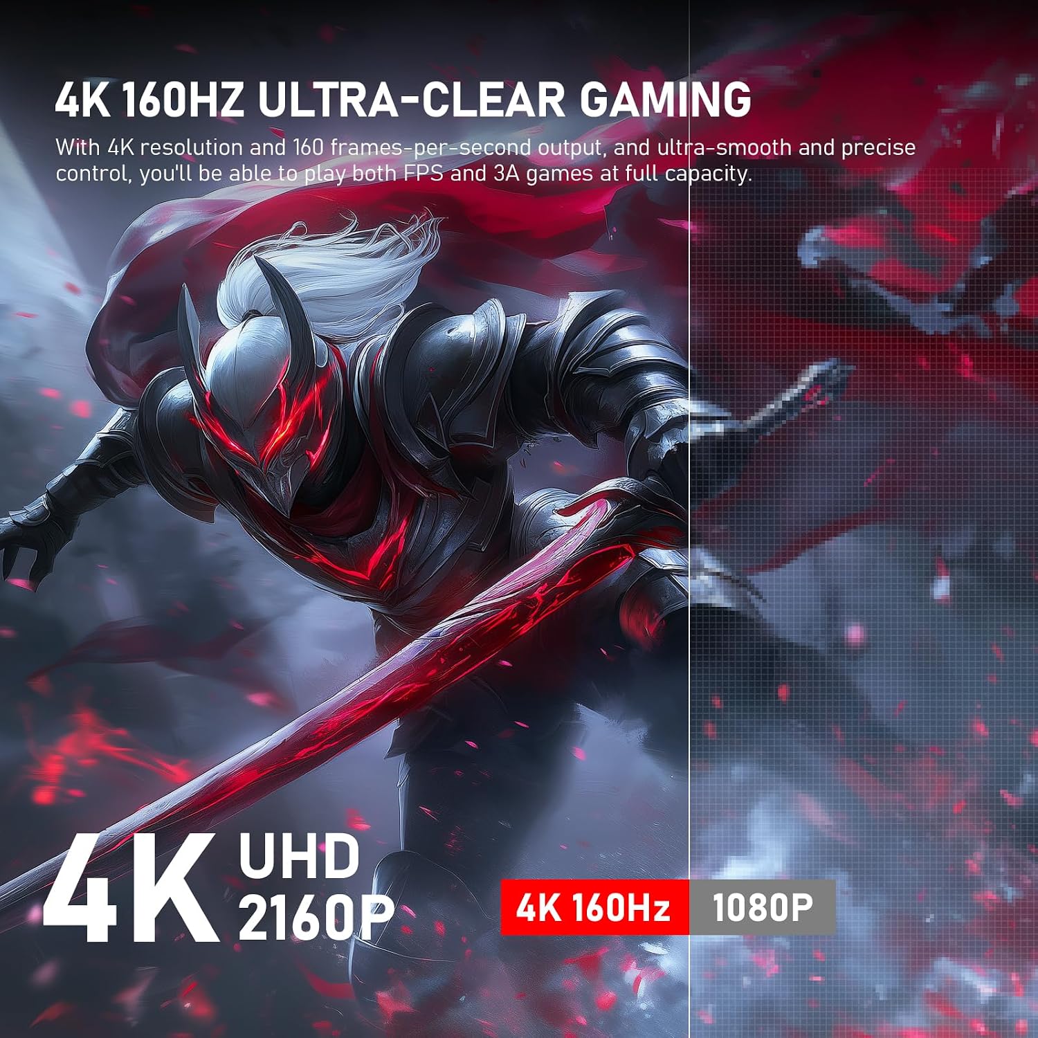 Detalle de Gawfolk 27 inch 4K IPS gaming monitor