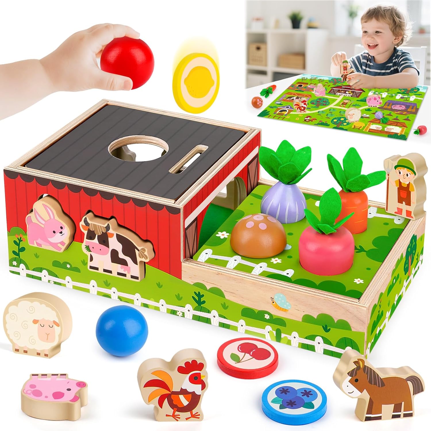Thumbnail 6 de Montessori Wooden Sensory Toddler Toy 12+ months