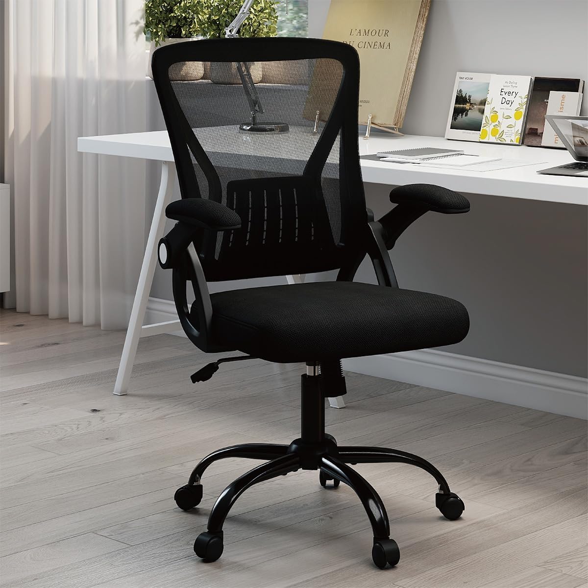 Detalle 2 de Flysky FS-2004BK Ergonomic Mesh Office Chair with Lumbar Support