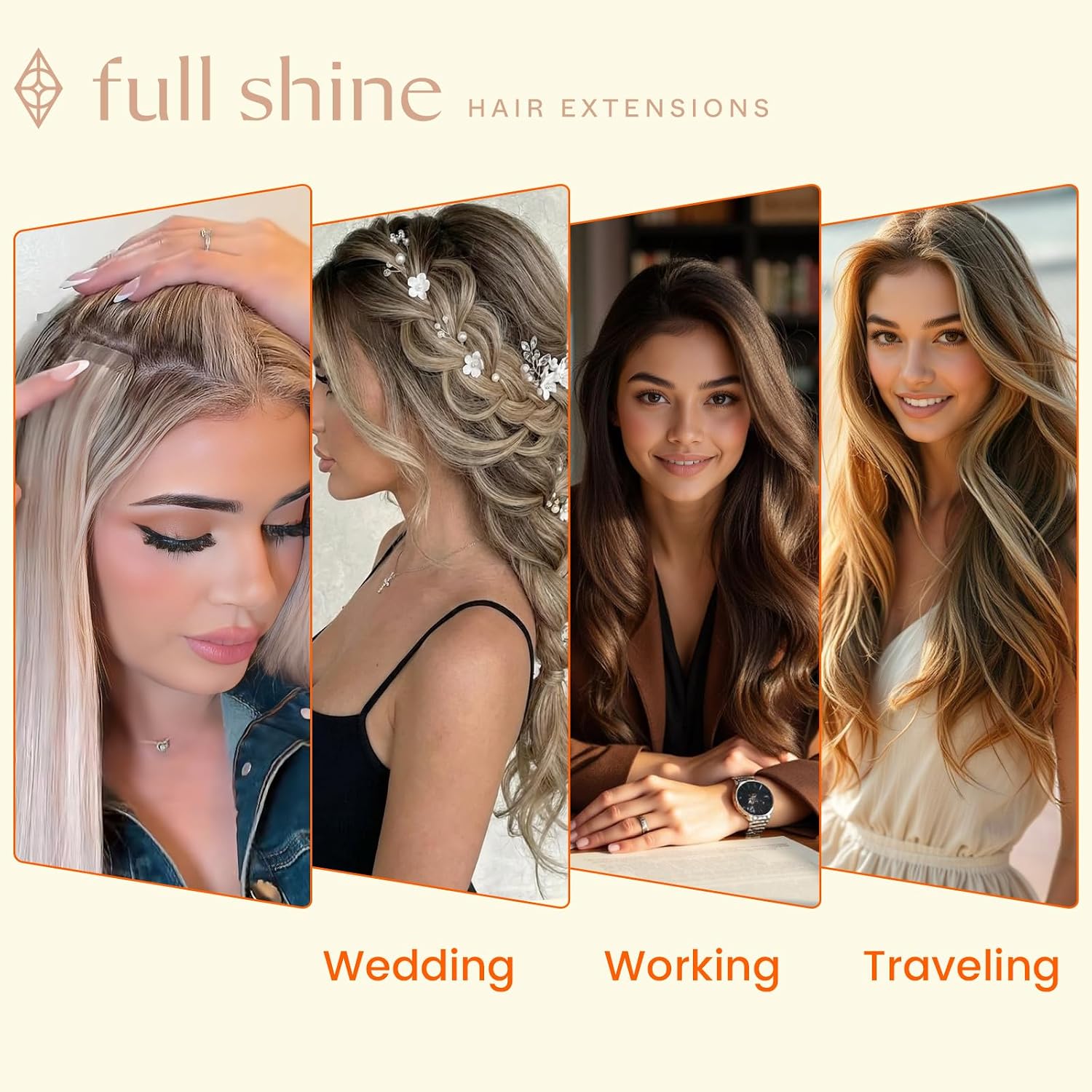 Detalle 2 de Full Shine Tape In Hair Extensions 18" ๐โ