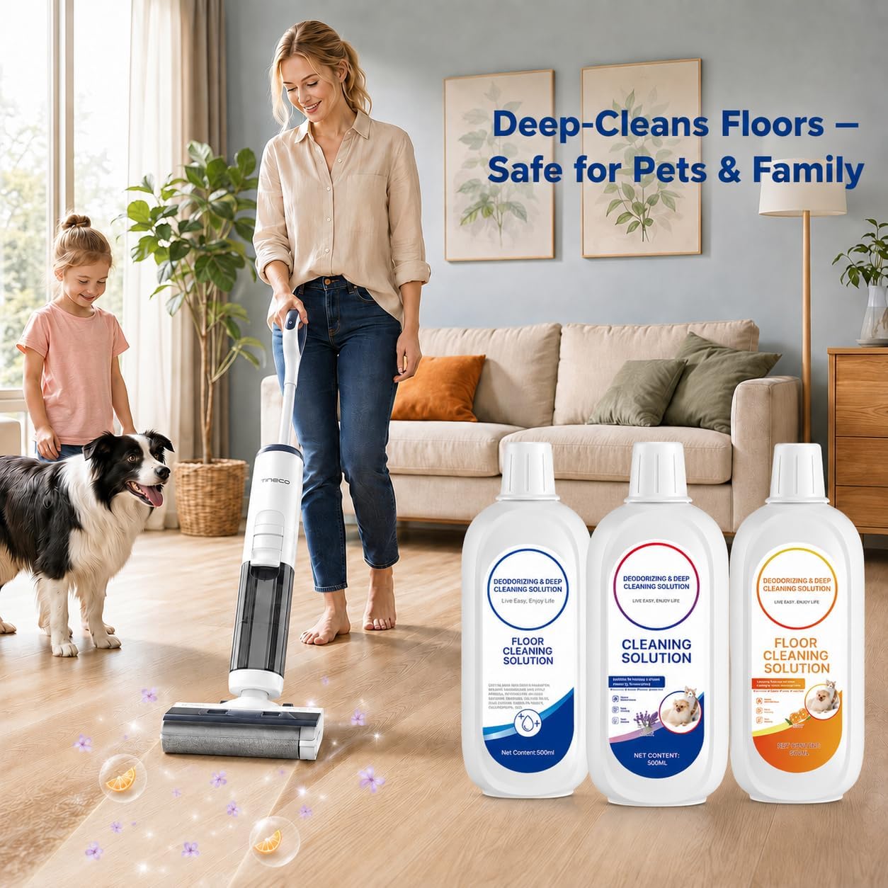 Thumbnail 6 de Vacbeuta qjj002 Floor Cleaning Solution, 1.5 L for Hard Floors