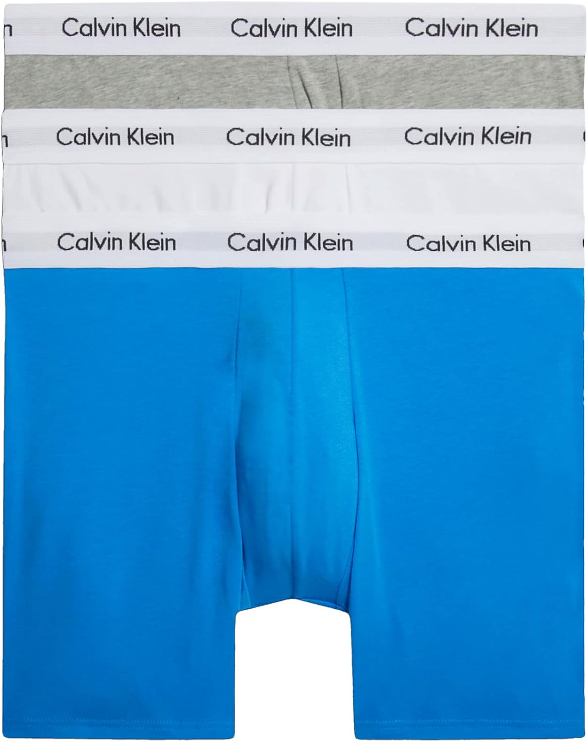 Detalle 2 de Calvin Klein Calzoncillos bóxer Hombre Pack de 3 – Cotton Stretch multicolor (S)