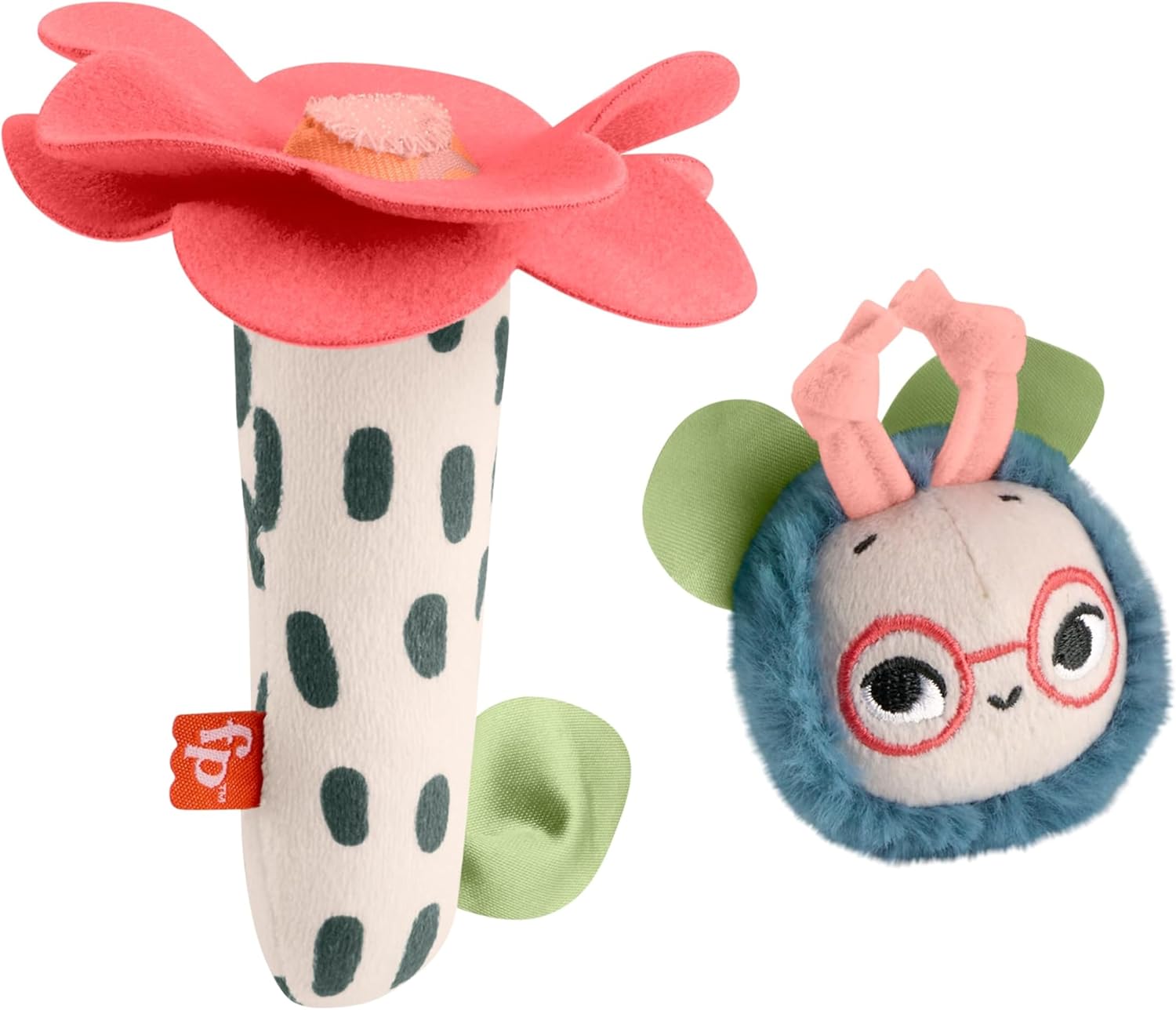 Detalle de Fisher-Price Amici del Pianeta - Apetta Sonaglino (set da 2 peluche) HYR56
