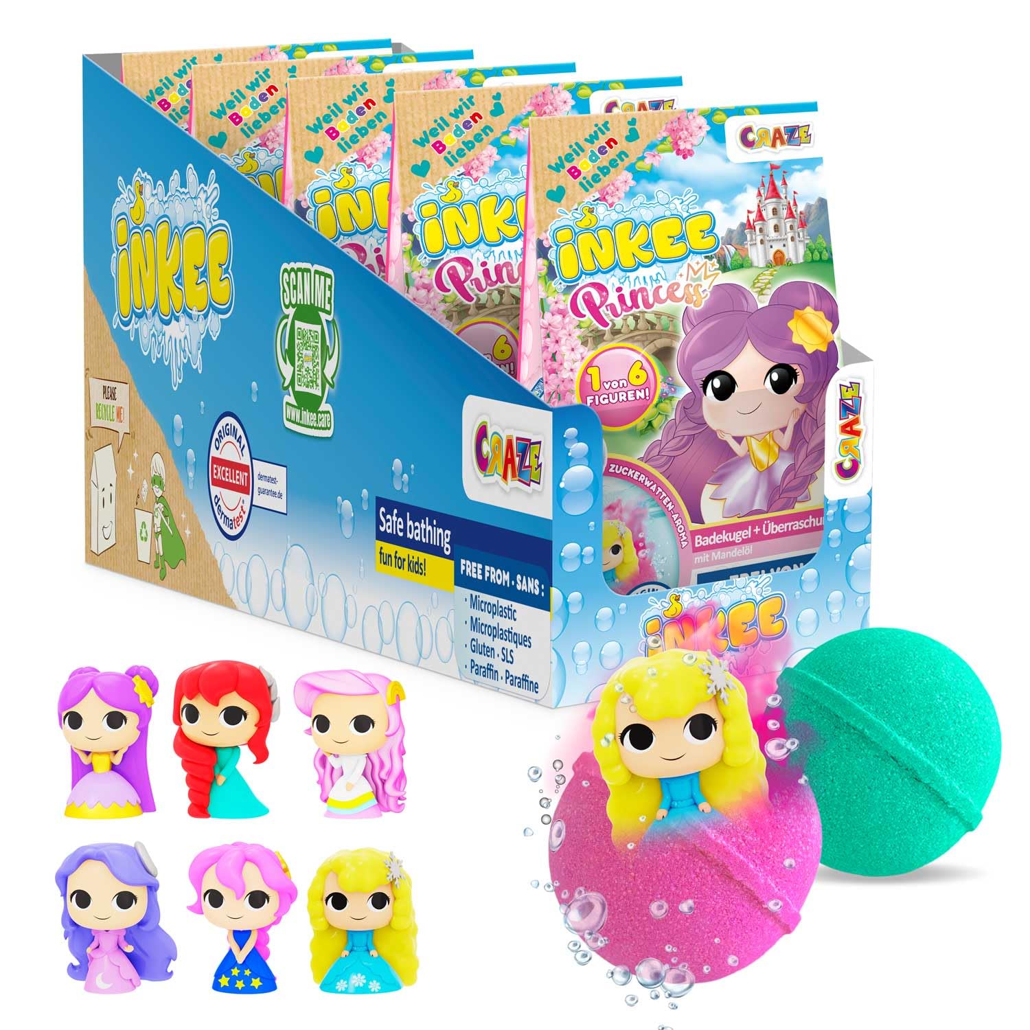 Thumbnail 5 de INKEE Unicorn – 8er Set Badebomben mit Überraschung für Kinder