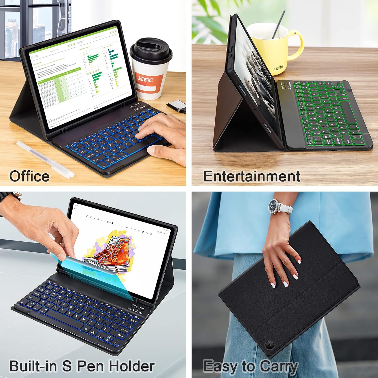Thumbnail 6 de SOPPY Backlit Keyboard Case A8
