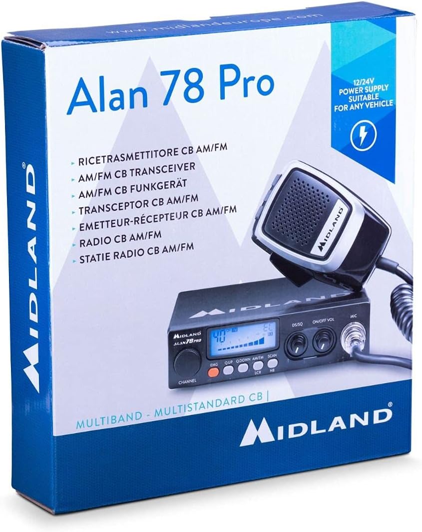Thumbnail 2 de Midland Alan78 Pro C423.16 CB – radio CB, 40 kanałów, 24 V