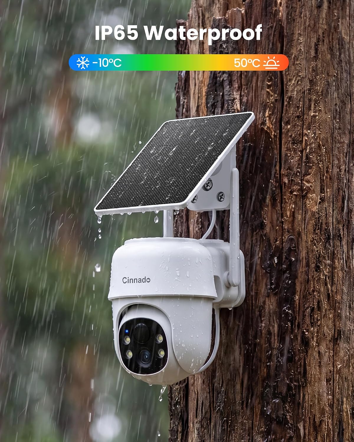 Thumbnail 6 de Cinnado Solar Security Camera 2K with PIR detection