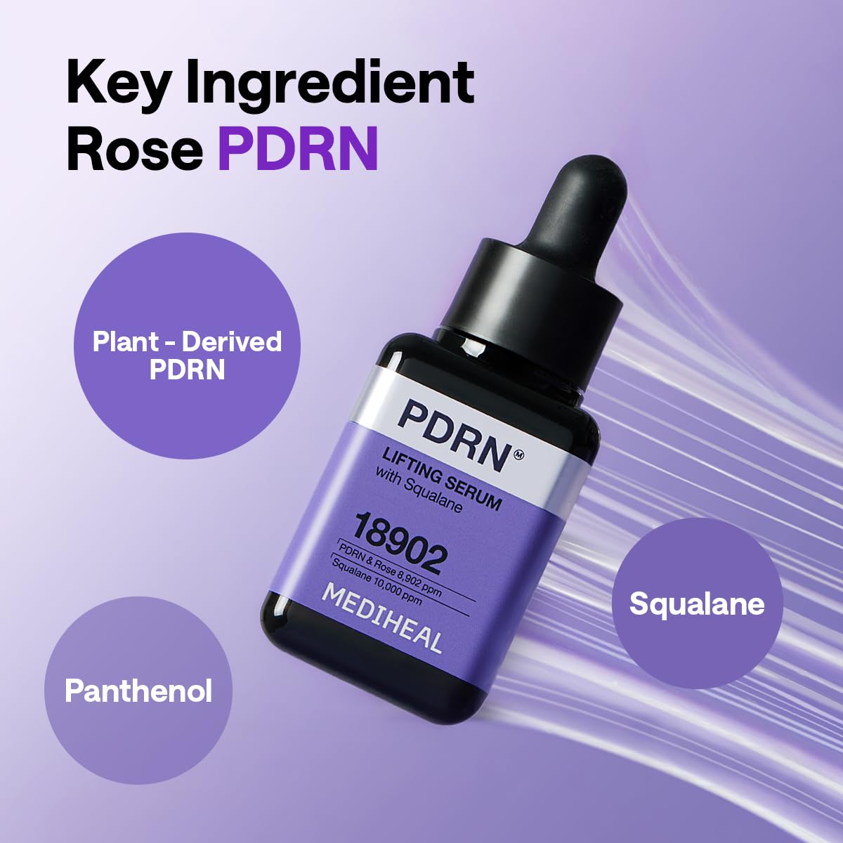 Detalle 2 de Mediheal PDRN Lifting Serum with Squalane (1.35 fl. oz) for firmer-looking, pore-focused glow
