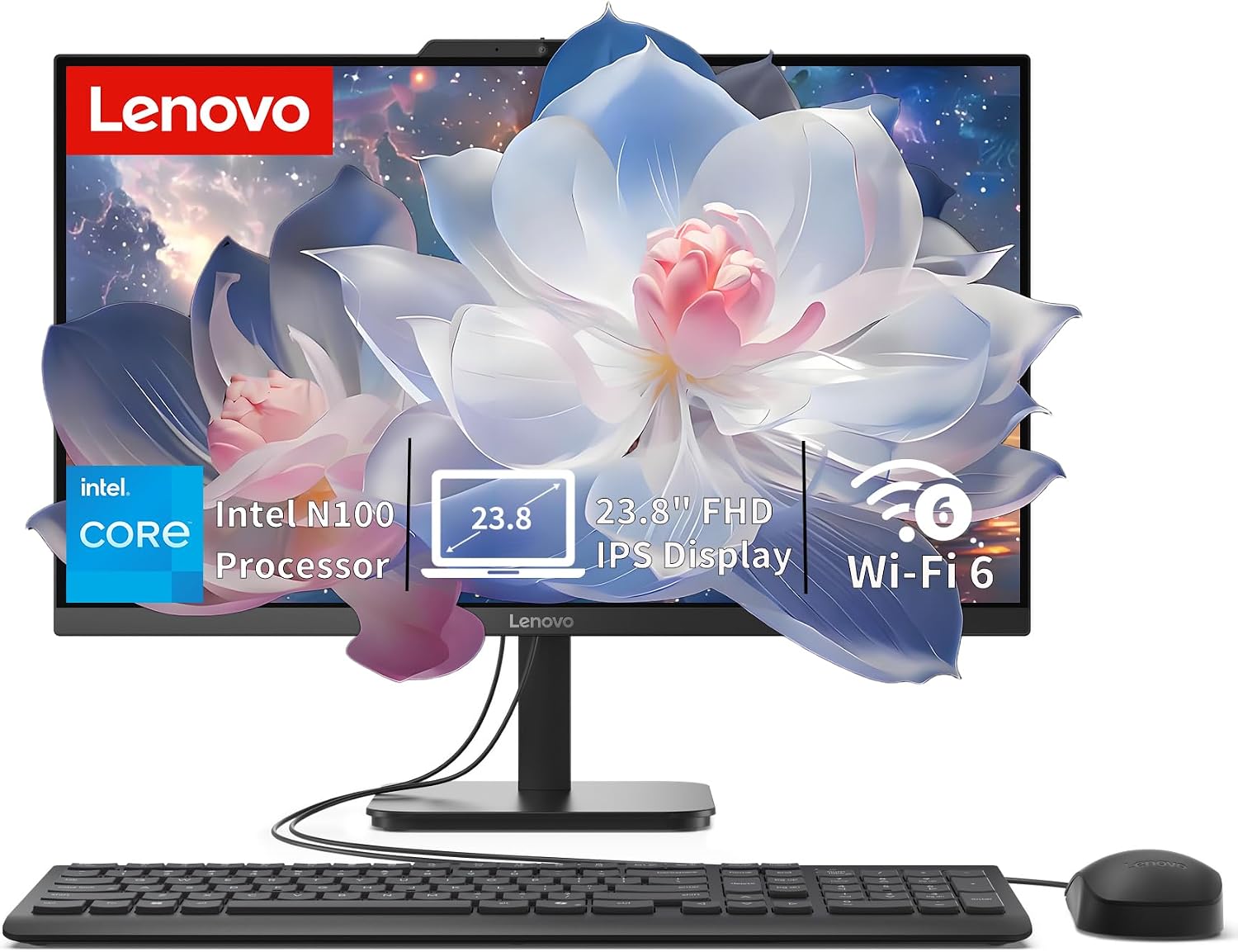 Detalle de Lenovo all-in-one desktop, 8GB RAM