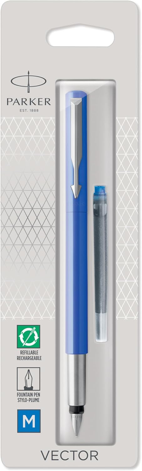 Detalle de Parker Vector pluma estilográfica plumín medio 🖊