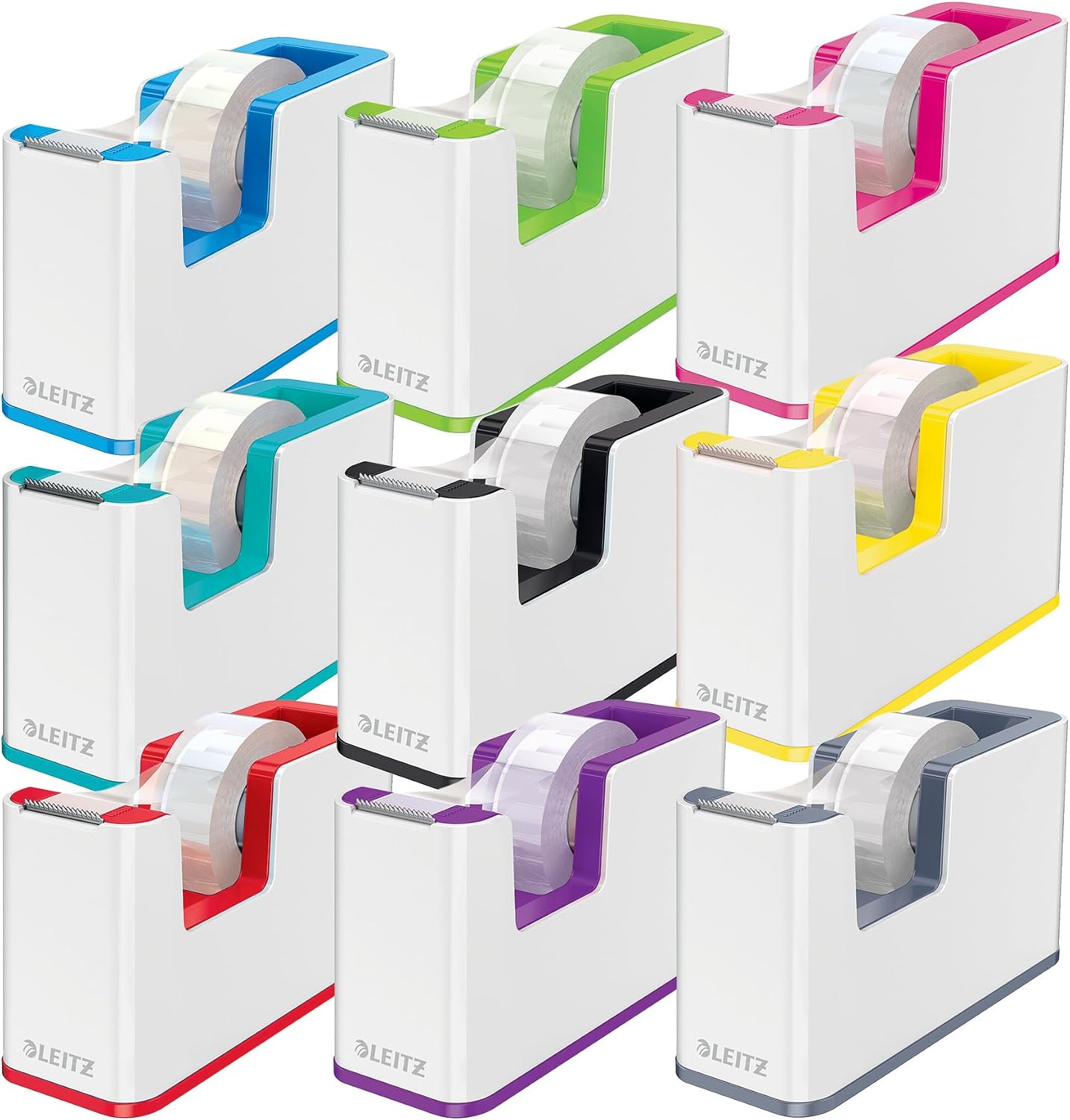 Thumbnail 4 de Leitz WOW Dispenser per nastro adesivo Dual Color Bianco/Giallo, 53641016
