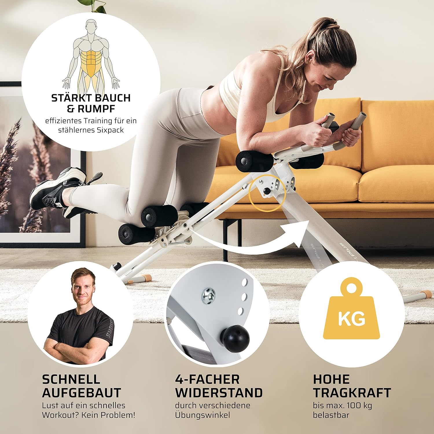 Thumbnail 3 de SportPlus Bauchtrainer mit 3 oder 4 Winkeln