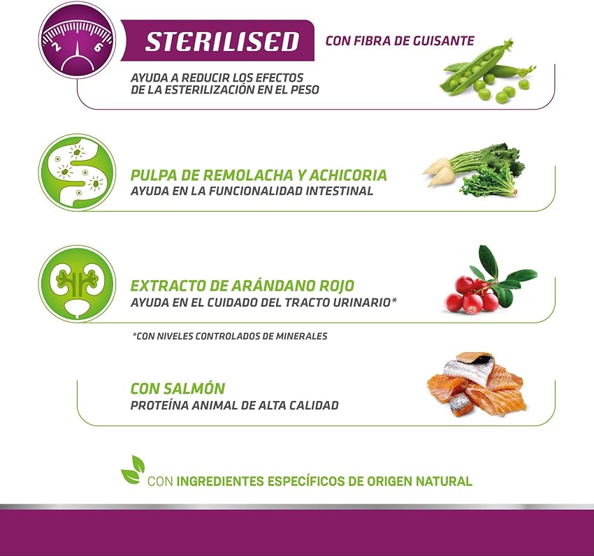 Thumbnail 3 de Trainer Natural TR Gato Adult Sterilised Salmón 1,5 kg 🐱