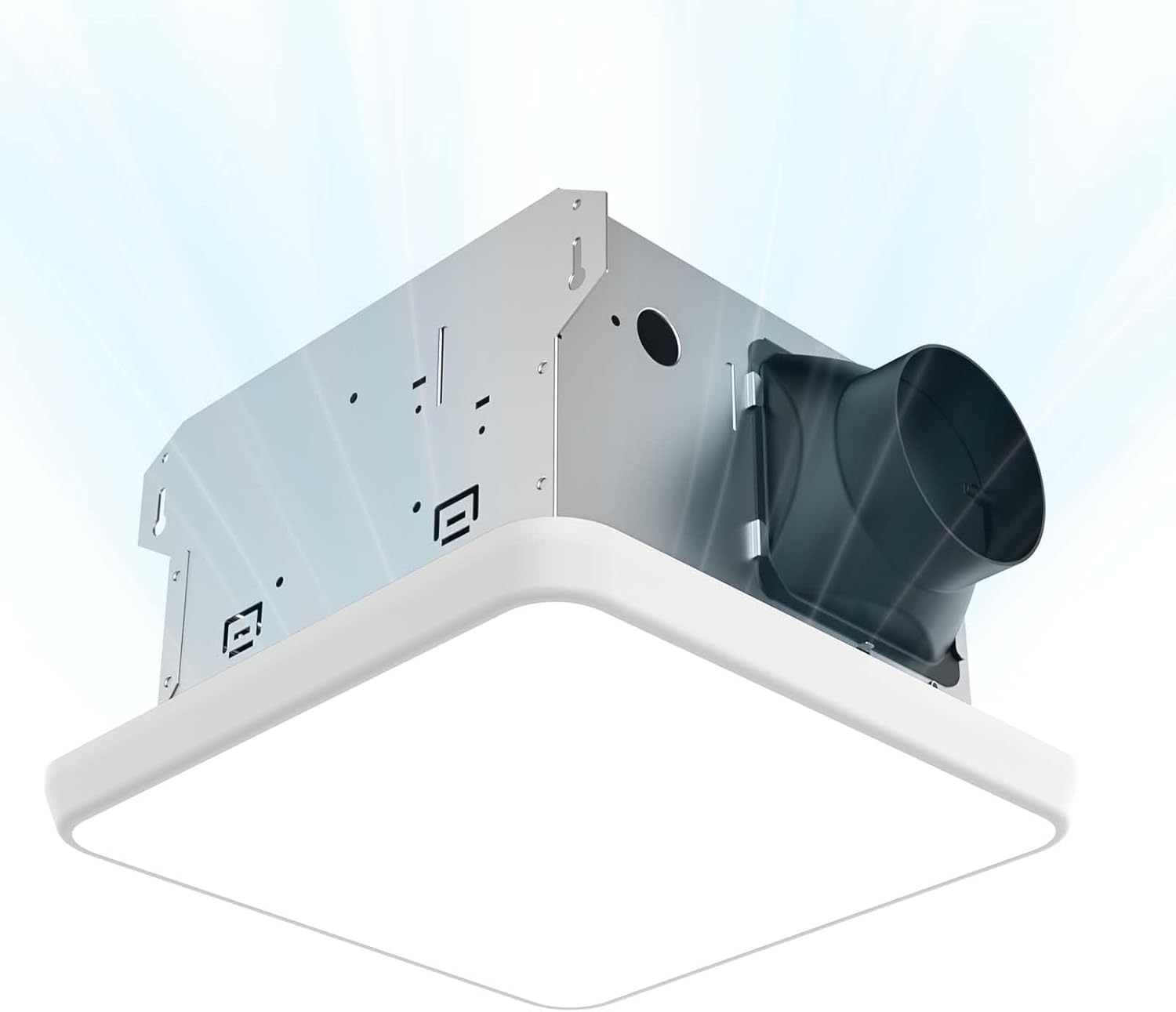 Detalle de Fitop F0903-P03-8LW Bathroom Exhaust Fan with Light, 100 CFM, 3 CCT LED