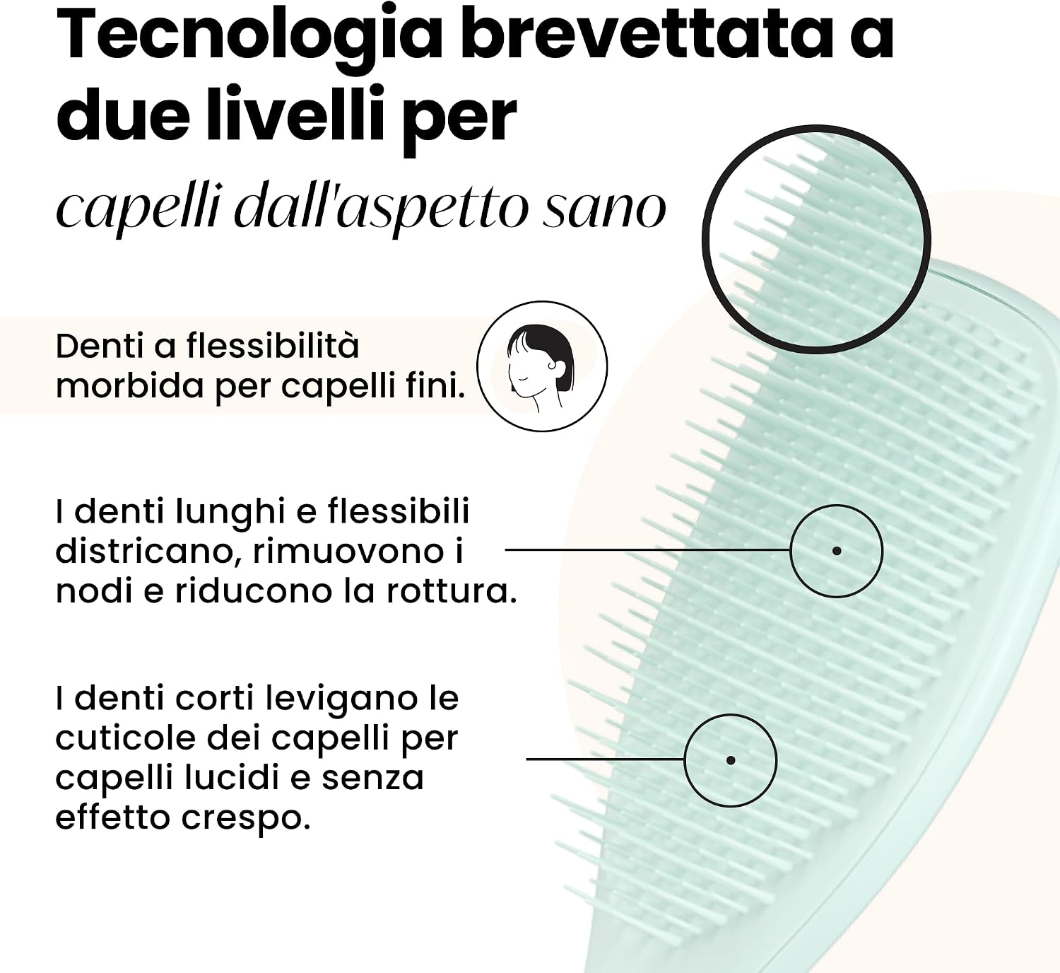 Detalle 2 de Tangle Teezer Ultimate Detangler per capelli fini
