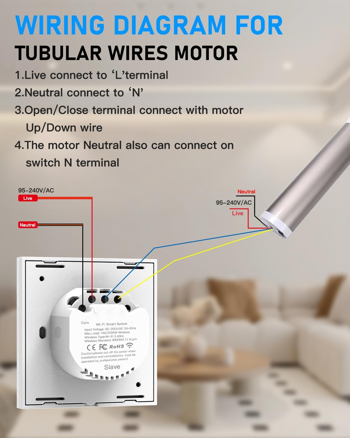 Thumbnail 5 de GreenSun Interrupteur volet roulant connecté 4 pièces 🎛