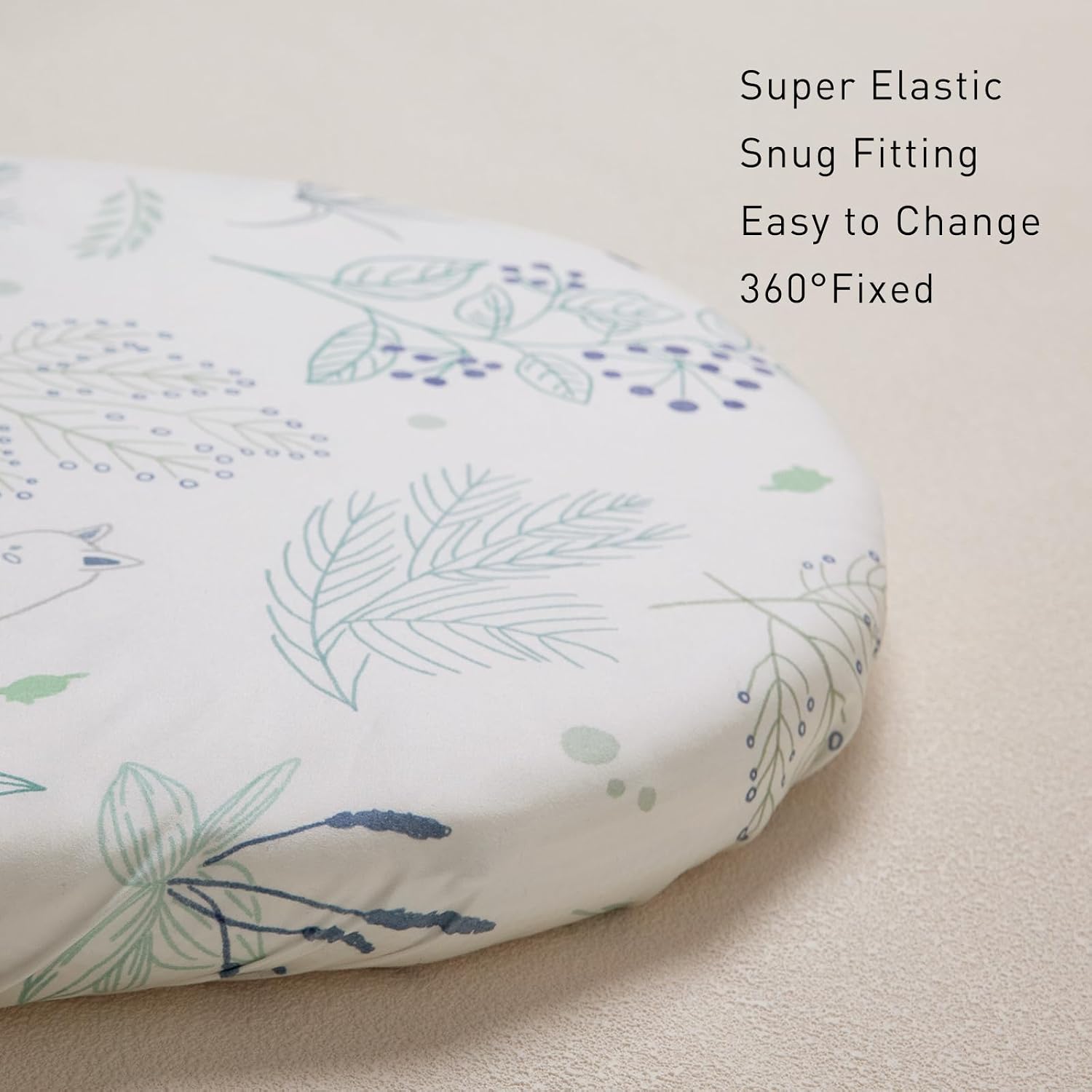 Detalle de GLLQUEN BABY fitted crib sheets 81 x 41 x 8 cm