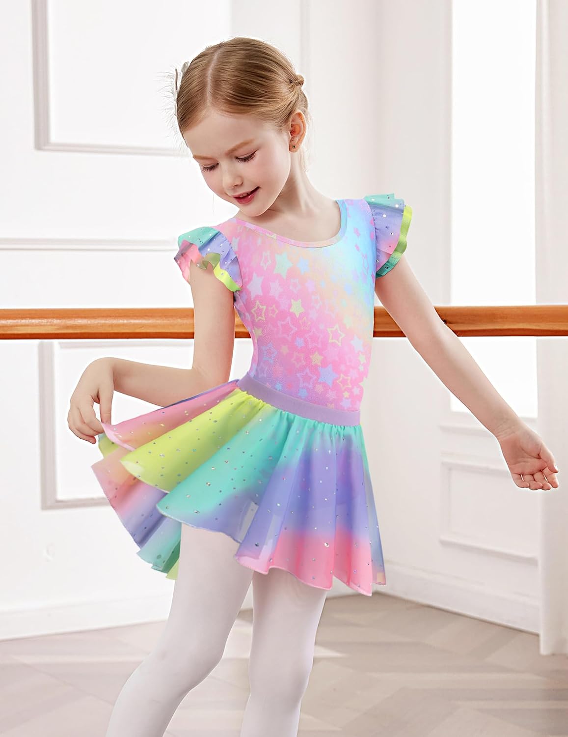 Detalle de Costume balletto 2 pezzi glitter 2-9 anni