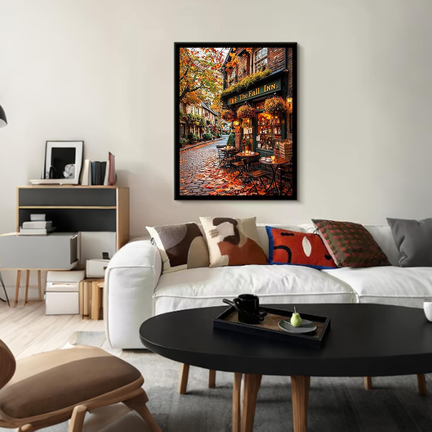 Detalle 2 de Paint by Numbers for Adults: Autumn Scenery 12x16in DIY Canvas Kit