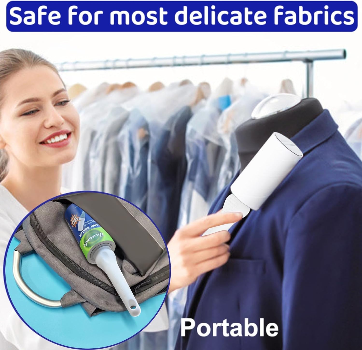 Thumbnail 3 de Bamada Fusselroller 540 Blatt 🧹