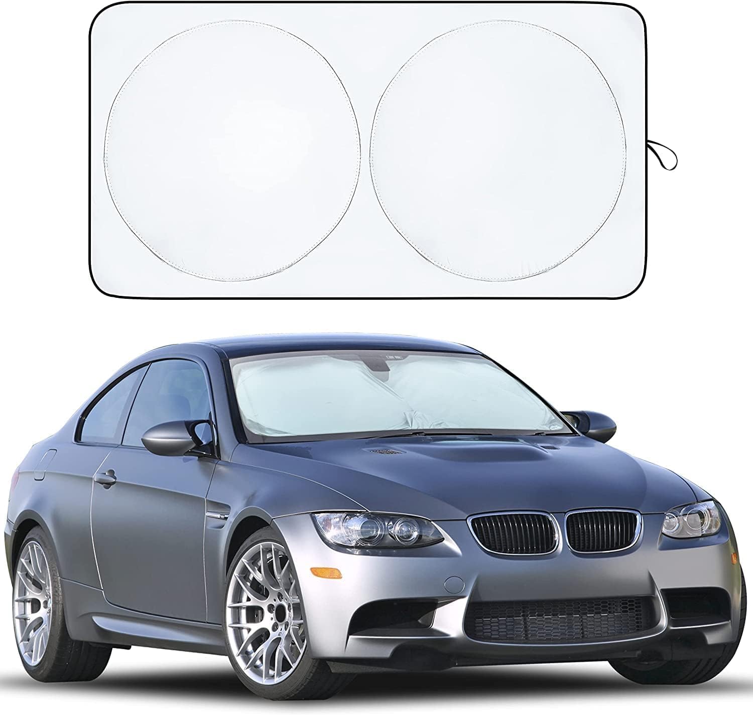 Detalle de EcoNour Car Windshield Sunshade 64x32 Inches