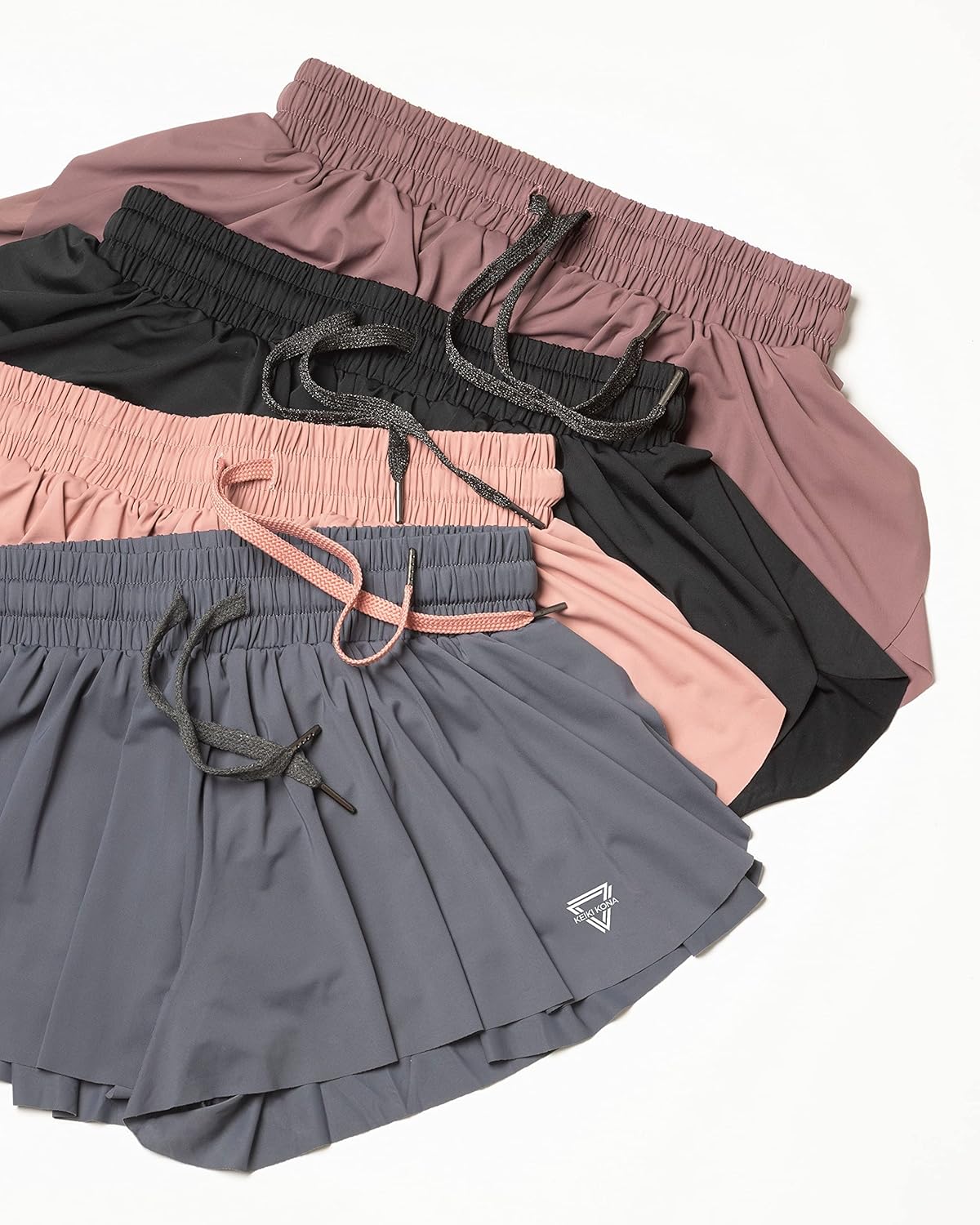 Detalle de Keiki Kona 2-in-1 Flowy Fitness Shorts — Quick Dry