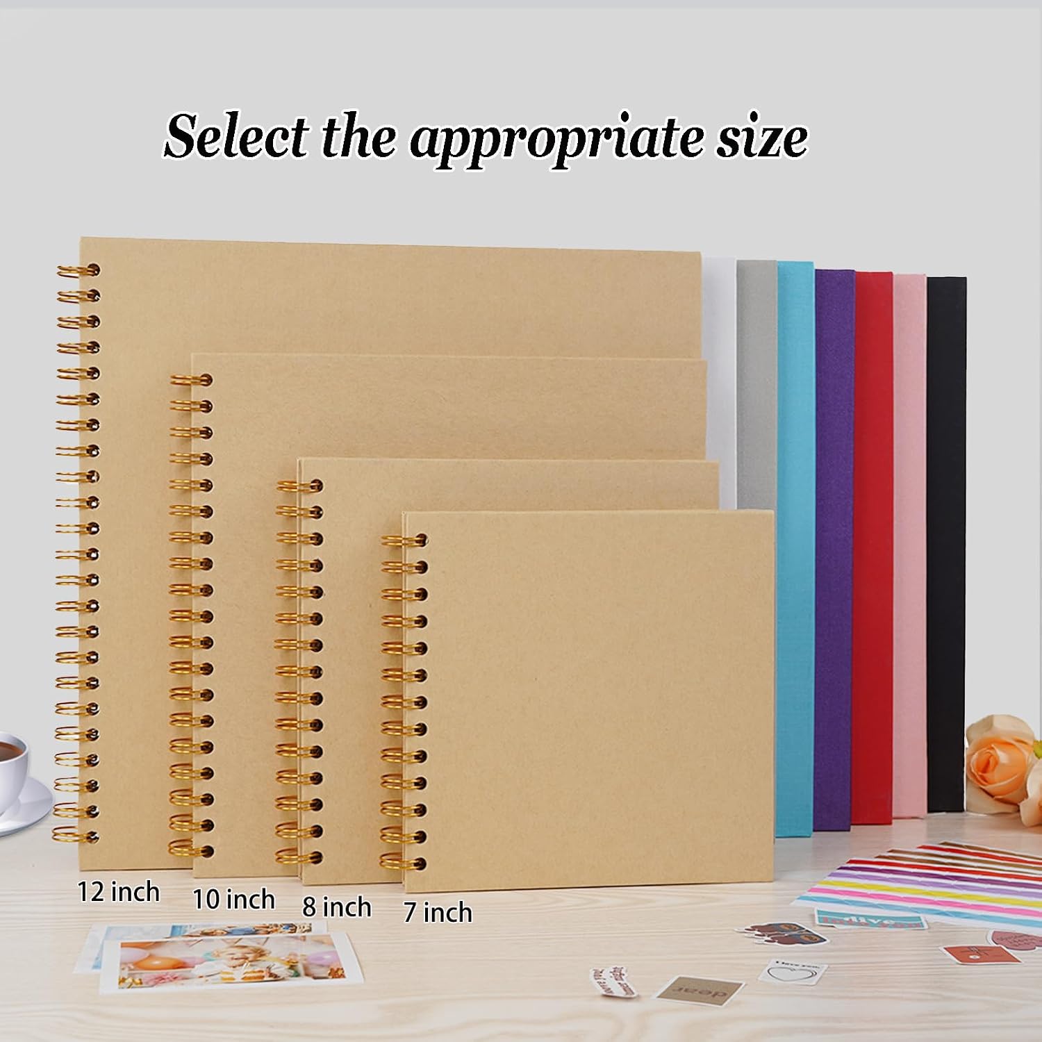 Thumbnail 5 de Ponping 20.5x20.5 cm DIY Scrapbook Album 40 Pages