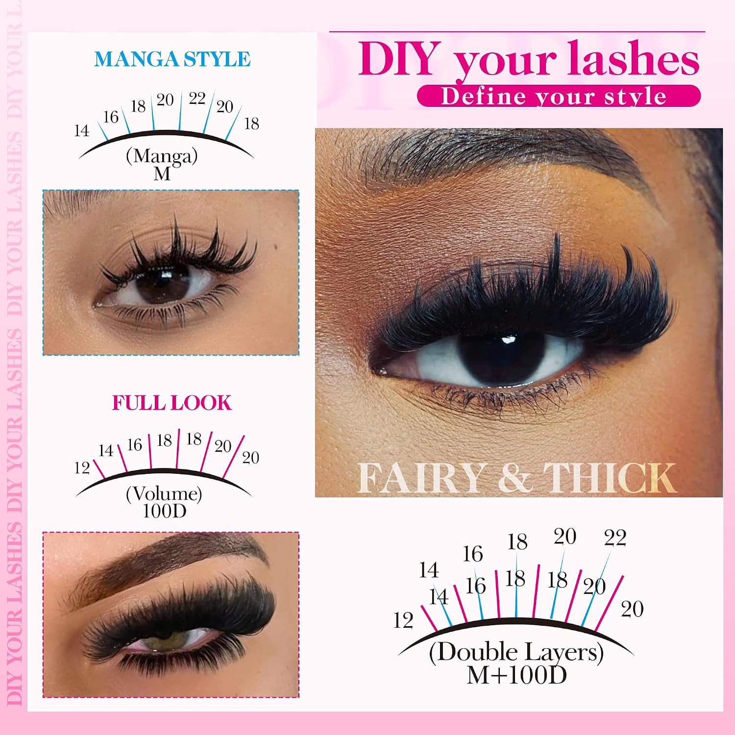 Thumbnail 1 de Coruscate Lash Clusters 100D Long 12-20mm