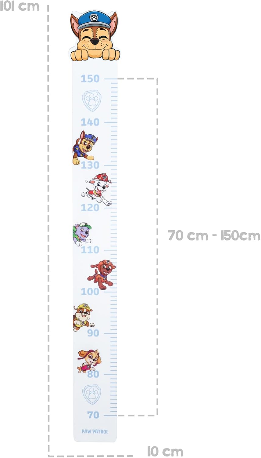Thumbnail 6 de roba Messlatte für Kinder Paw Patrol – Größenmesser 70–150 cm, Holz MDF weiß/blau