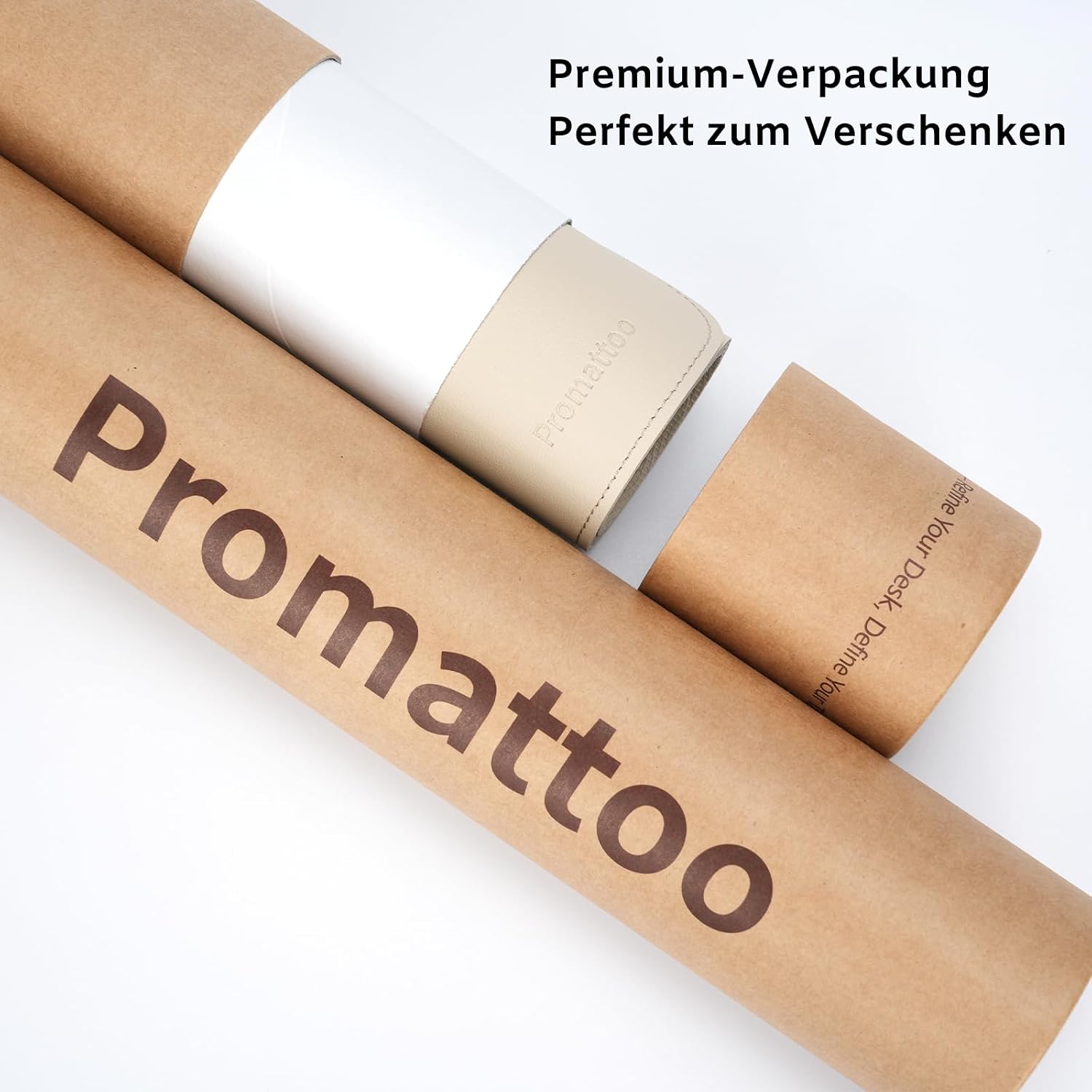 Detalle de PROMATTOO XXL Schreibtischunterlage vegan Leder