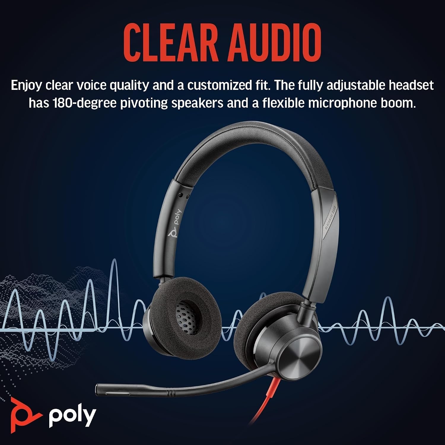 Thumbnail 1 de Poly wired headset Blackwire 3320