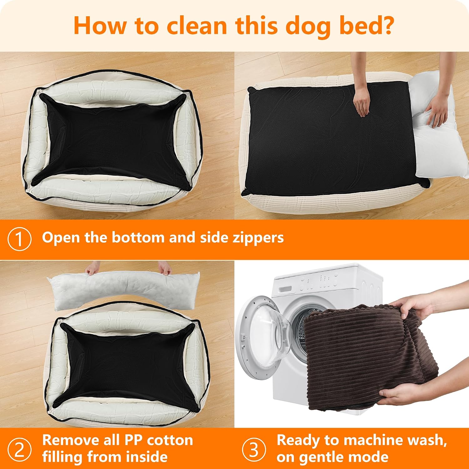 Thumbnail 5 de HMTOPE Hundebett 90×75×25 cm – Hundesofa weich