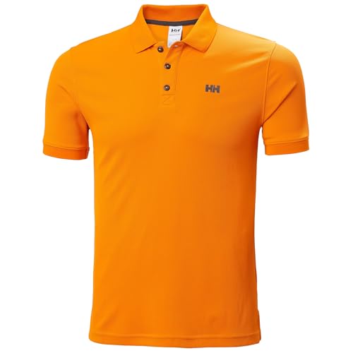 Detalle de Helly Hansen Polo a Deriva Uomo – Arancio infiammatorio, taglia XXL: stile sportivo e comfort quotidiano