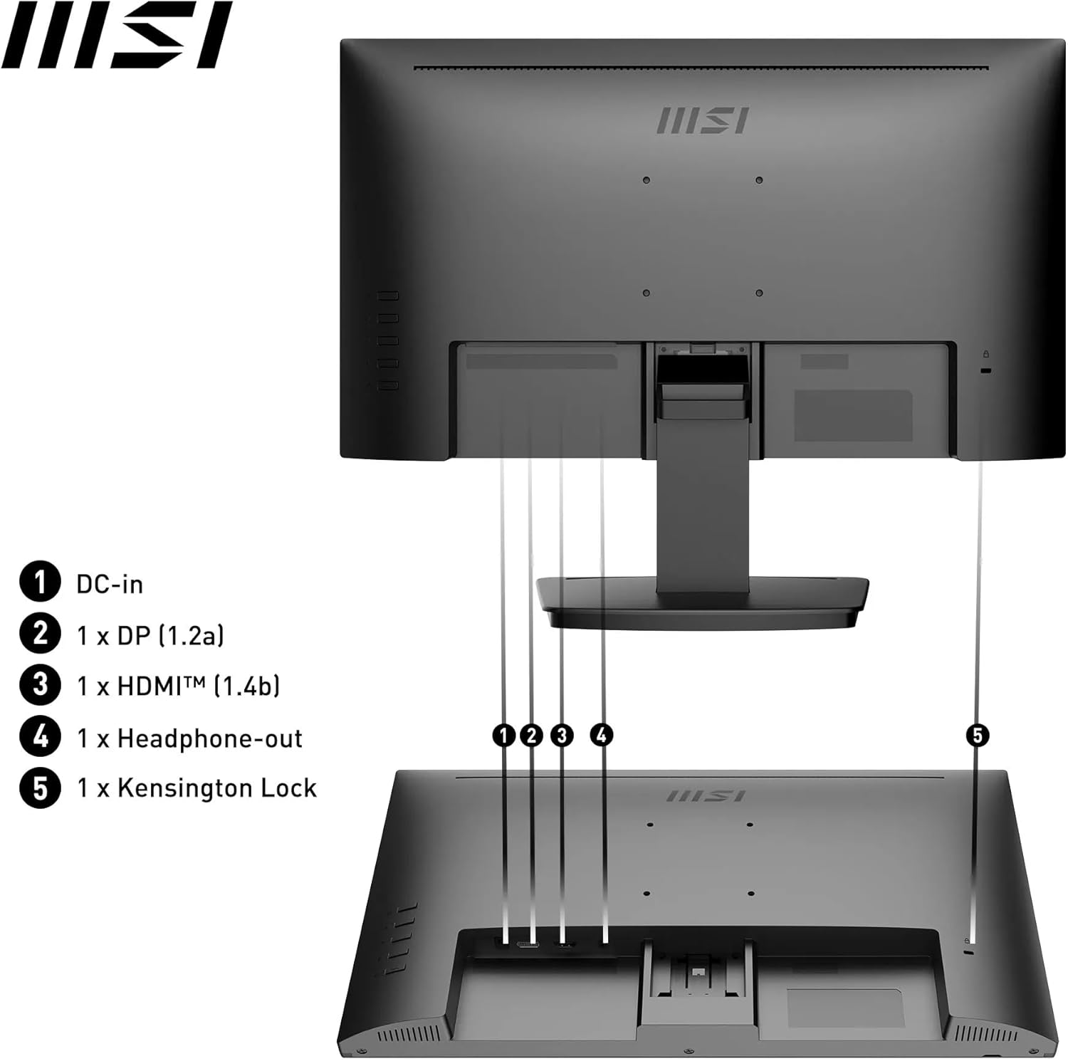 Thumbnail 6 de MSI PRO MP223 E2 21.45‑inch Full HD monitor