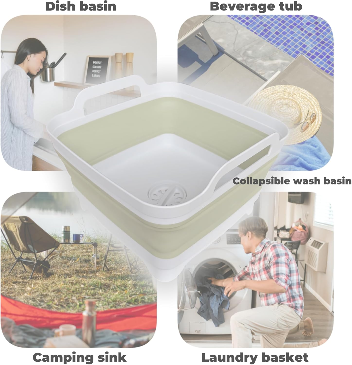 Thumbnail 4 de GIMWA Collapsible Wash Basin 2.4 Gallons
